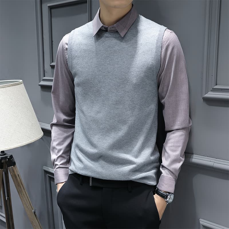 メンズ ベスト 上品な着こなしを叶える定番メンズニットベスト