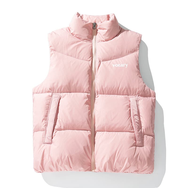 メンズ ベスト 男女兼用ダウンベスト防寒袖なし羽織り全3色