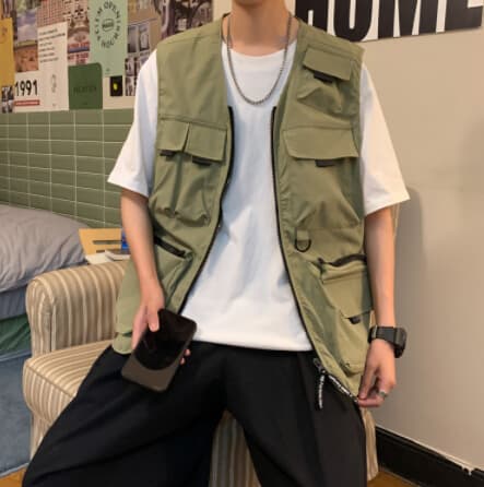 メンズ ベスト メンズ多機能フィッシングベスト釣り用アウター