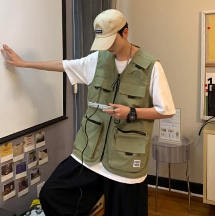 メンズ ベスト メンズ多機能フィッシングベスト釣り用アウター