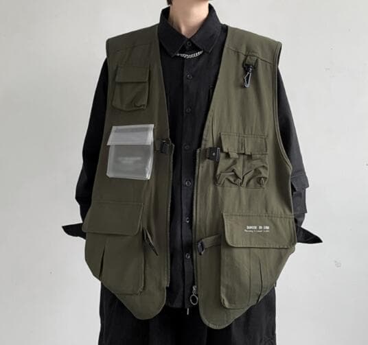ベスト メンズ 男性用多機能ポケット付き夏用ベスト