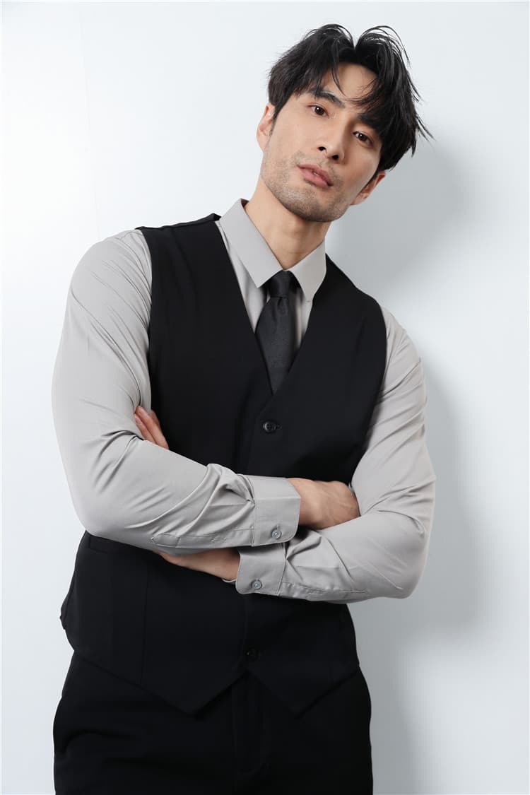 ベスト メンズ スーツ 洗練シルエット ビジネスベスト