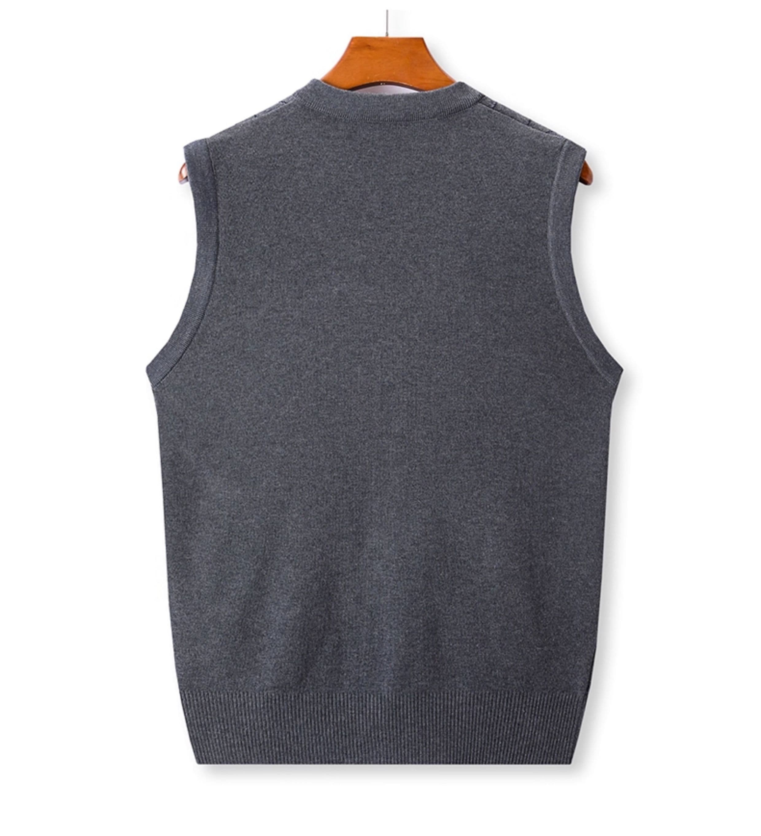 ベスト メンズ 菱形模様の上質ニットベスト