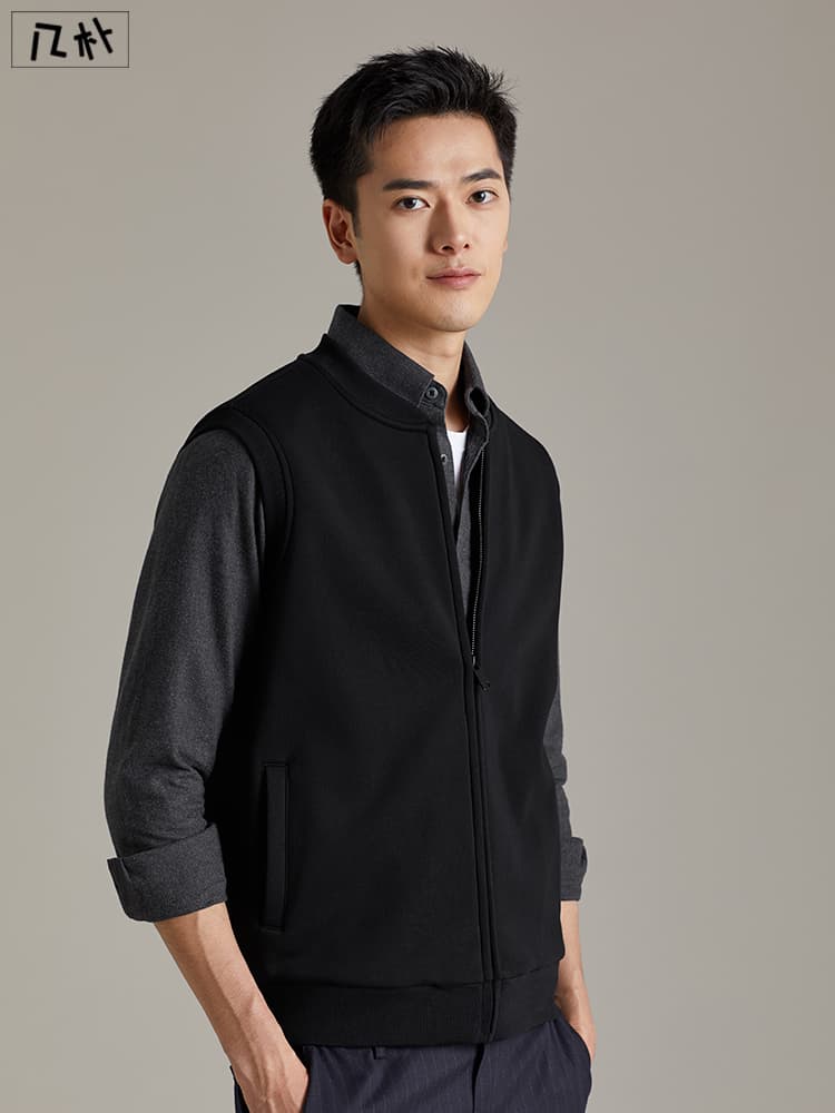 ベスト メンズ フリース スタンドカラー軽量