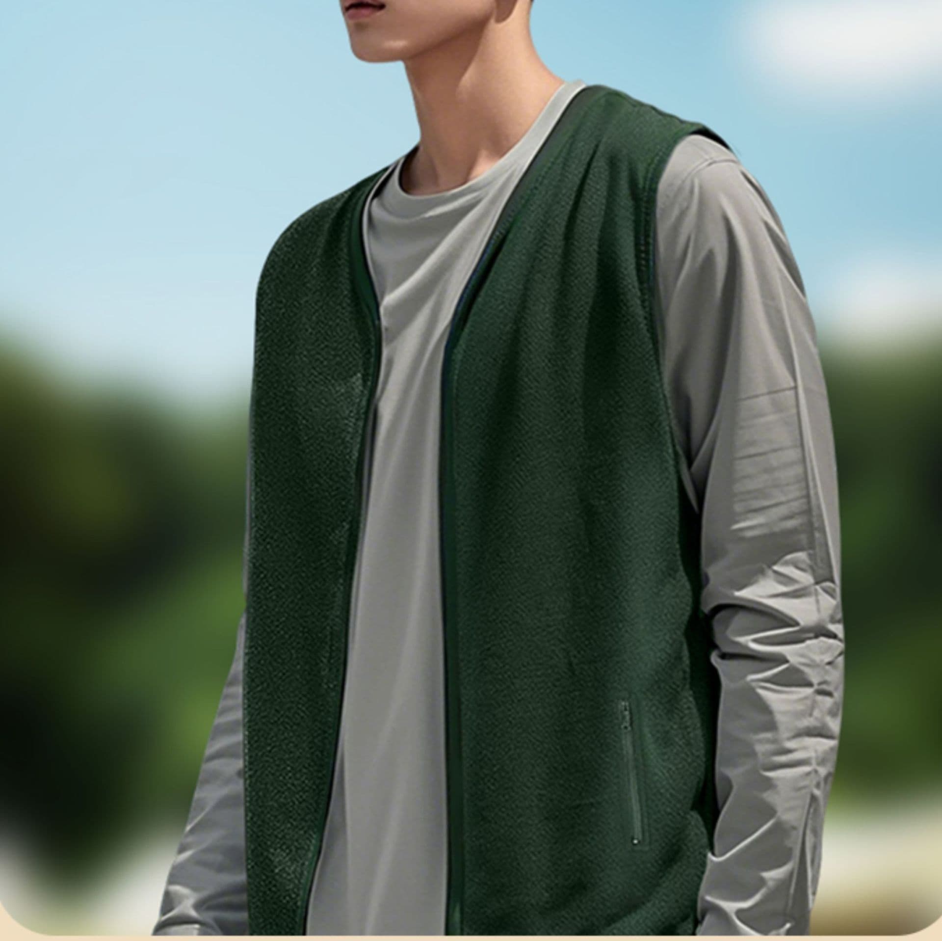 ベスト メンズ フリース シンプル軽量