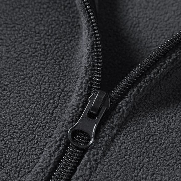 ベスト メンズ フリース あったか立ち襟ジップアップ