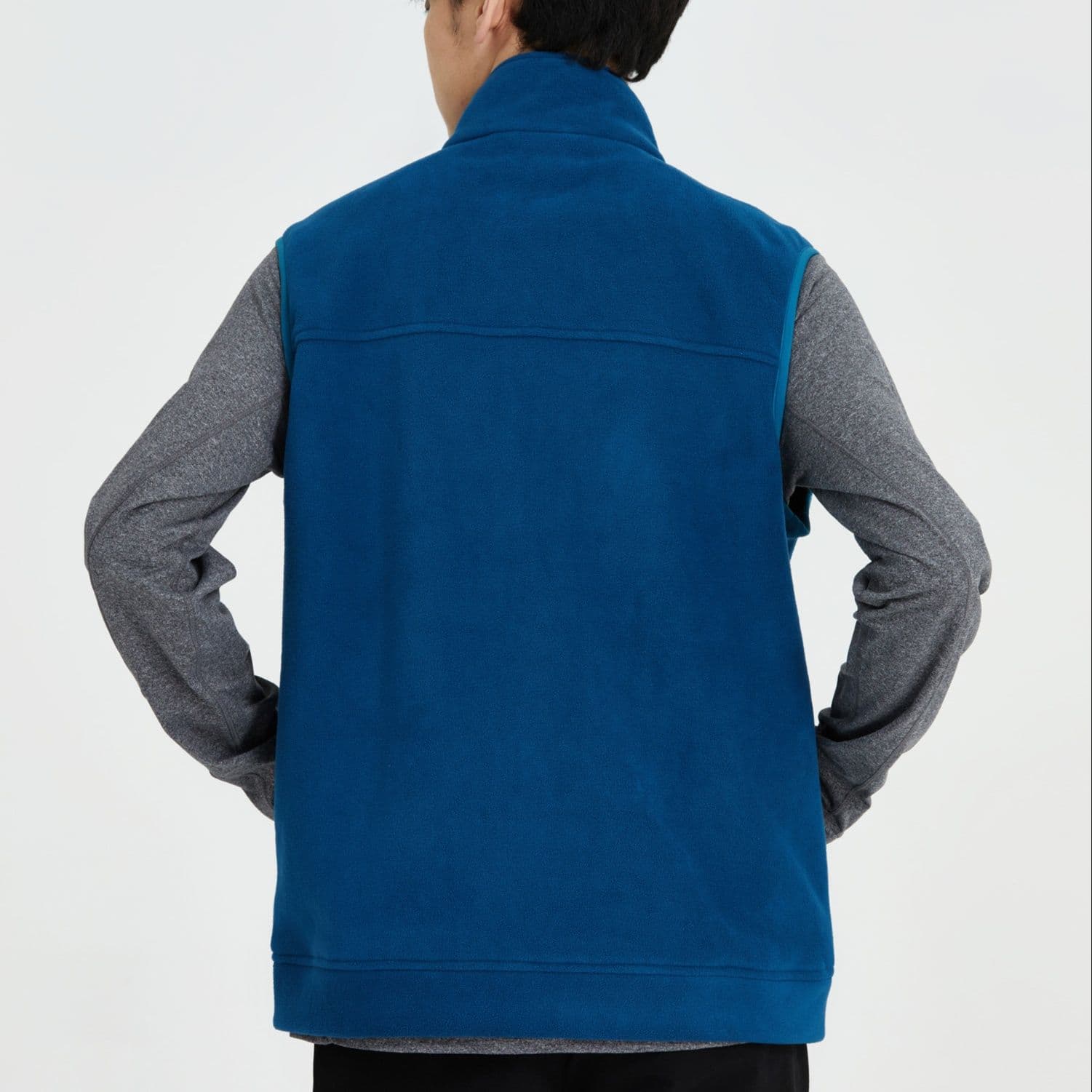 ベスト メンズ フリース スタンドカラー