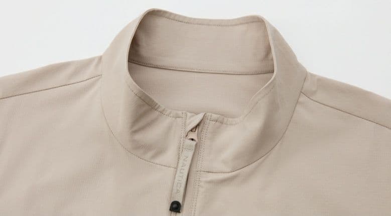 ベスト メンズ ナイロン スタンドカラー ミニマル ベスト