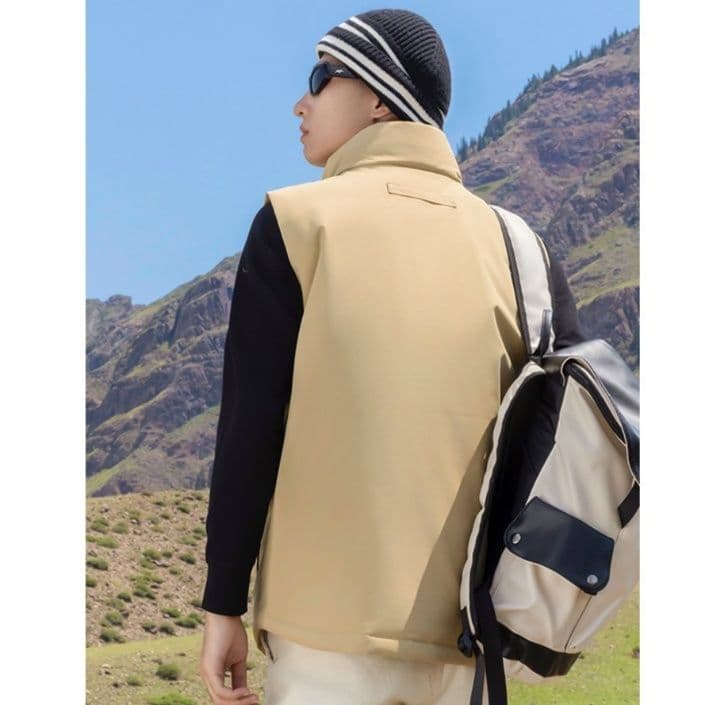 ベスト メンズ ダウン アウトドア多機能ダウンベスト