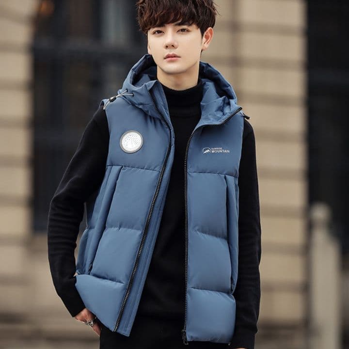 ベスト メンズ ダウン アーバンフードダウンベスト