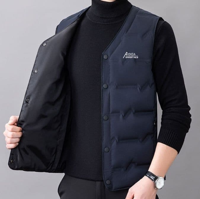 ベスト メンズ ダウン シンプル スタイル 高機能ダウンベスト