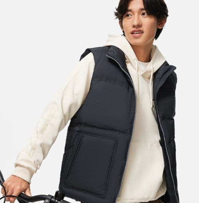 ベスト メンズ ダウン シンプル軽量ダウンベスト