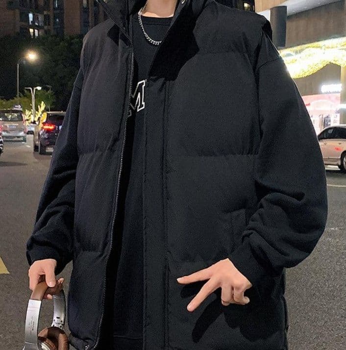 ベスト メンズ ダウン スタンドカラー 軽量ダウンベスト