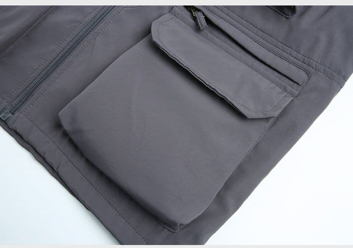 ベスト メンズ  ナイロン多機能ポケット実用ベスト