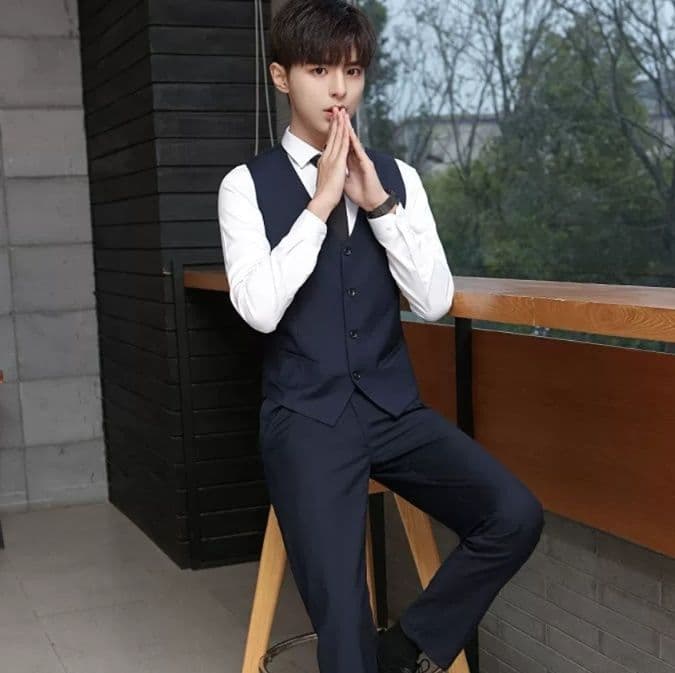 ベスト メンズ スーツ フォーマル スタイリッシュ ベスト