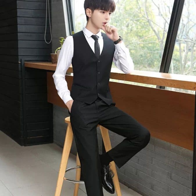 ベスト メンズ スーツ フォーマル スタイリッシュ ベスト