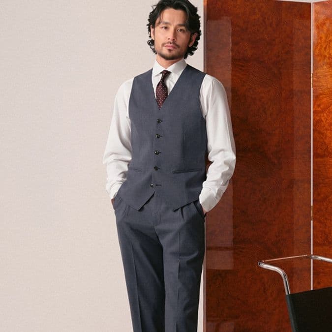 ベスト メンズ スーツ 上質仕立て フォーマルベスト