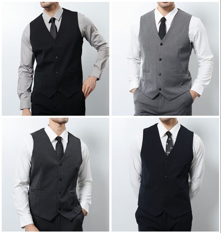 ベスト メンズ スーツ 洗練シルエット ビジネスベスト
