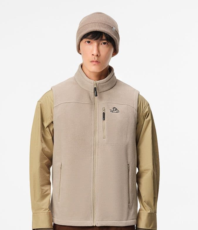 ベスト メンズ フリース アウトドア機能性フリースベスト