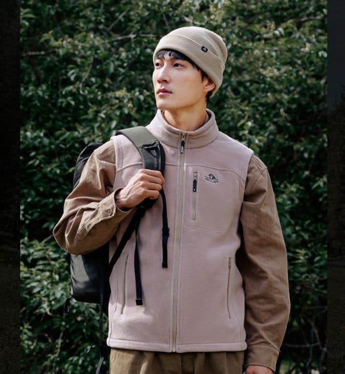 ベスト メンズ フリース アウトドア機能性フリースベスト