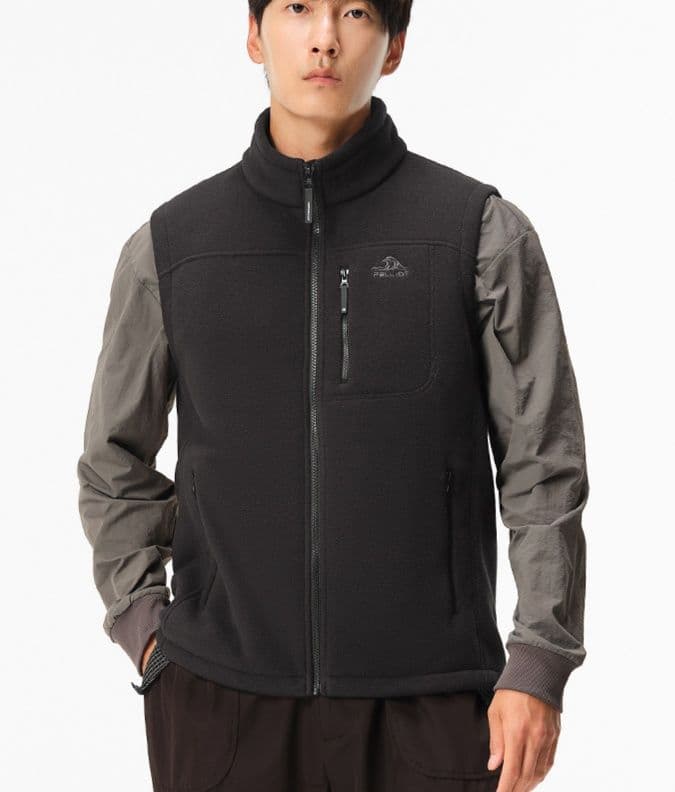 ベスト メンズ フリース アウトドア機能性フリースベスト