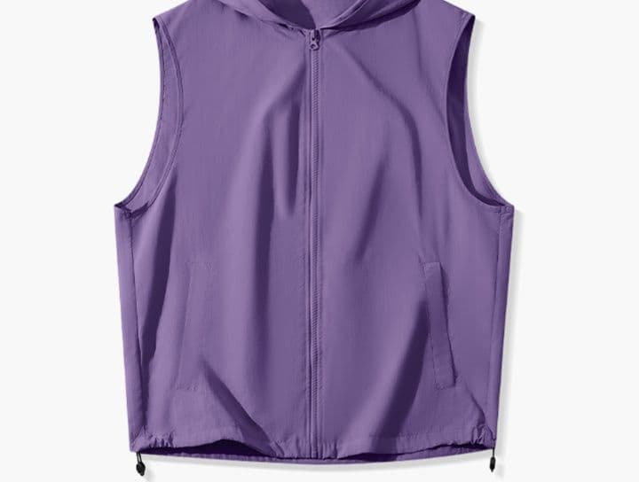 ベスト メンズ ナイロン フード付き軽量ナイロンベスト