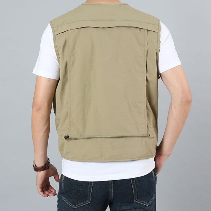ベスト メンズ ナイロン 多機能ポケット実用ベスト