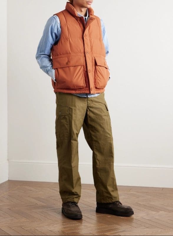 ベスト メンズ ダウン アウトドアスタイル ハンティングベスト