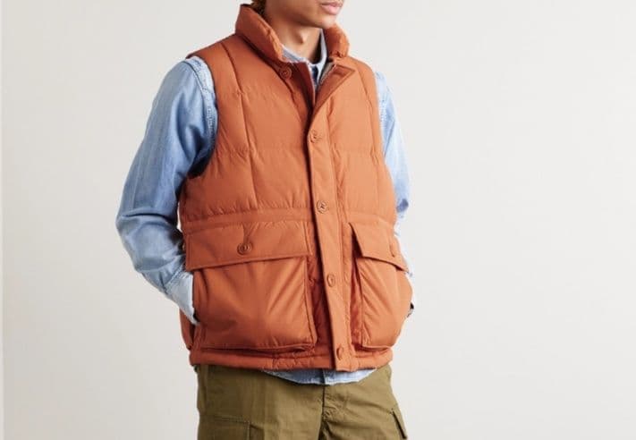 ベスト メンズ ダウン アウトドアスタイル ハンティングベスト