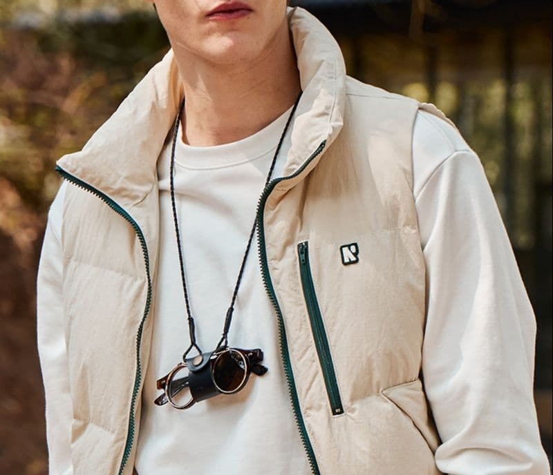 ベスト メンズ ダウン アウトドア向け軽量ダウンベスト