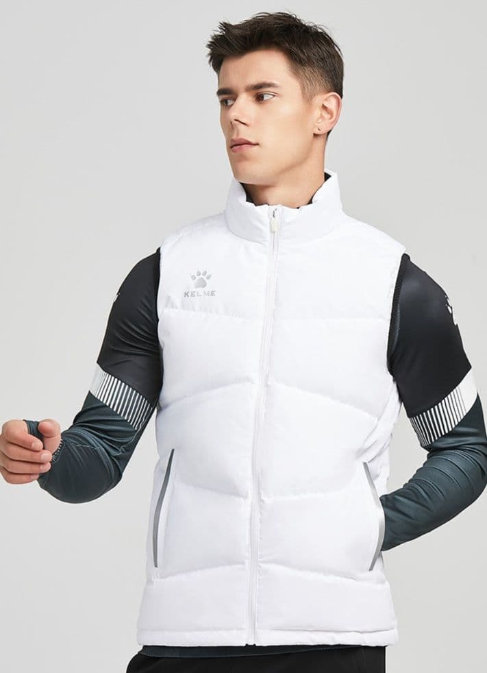 ベスト メンズ ダウン スポーティ立ち襟ダウンベスト