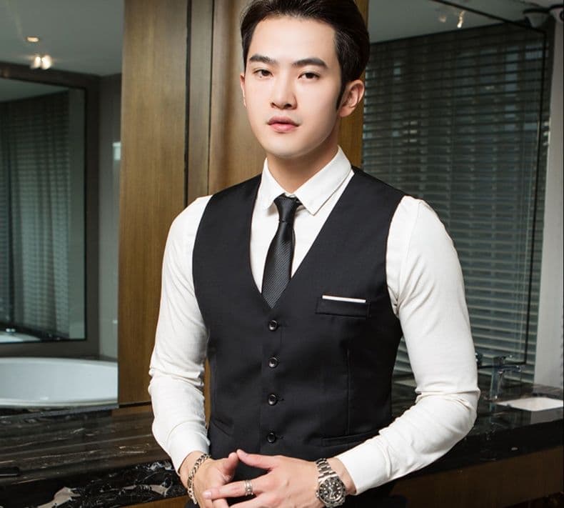 ベスト メンズ スーツ 洗練ビジネスベスト