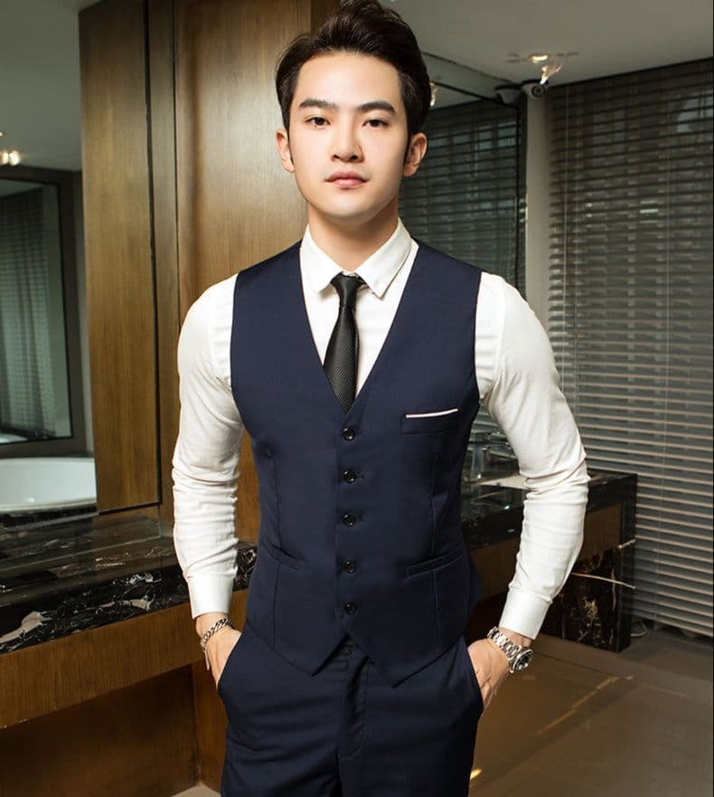 ベスト メンズ スーツ 洗練ビジネスベスト