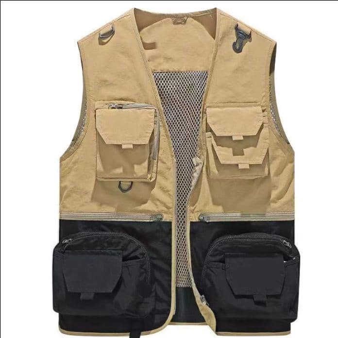 ベスト メンズ 多機能マルチポケットフィッシングベスト