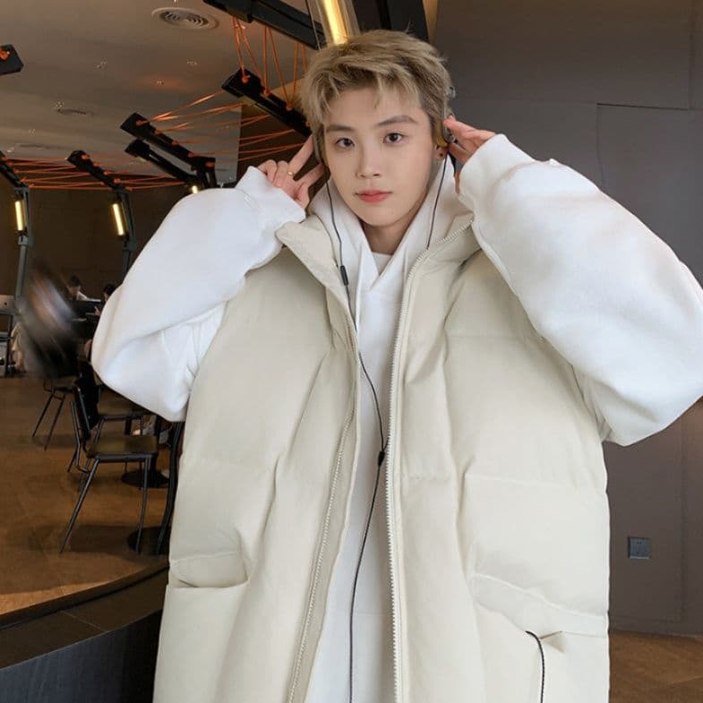 ベスト　メンズ 軽量保温中綿入りノースリーブダウンベスト