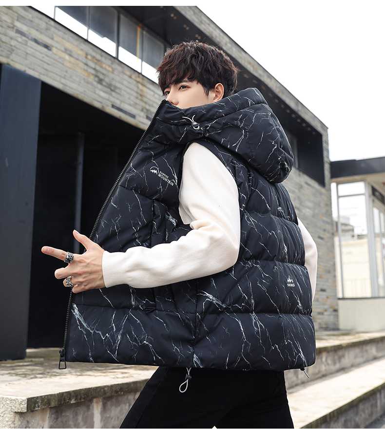 ベスト メンズ ダウン アーバンフードダウンベスト