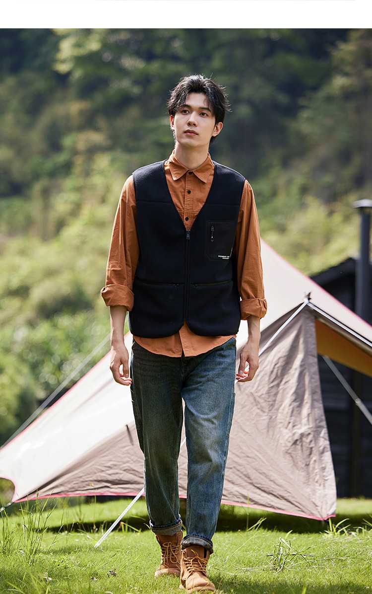 ベスト メンズ フリース アウトドア用多機能フリースベスト