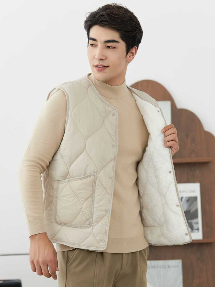 ベスト メンズ 高機能キルティングボアベスト