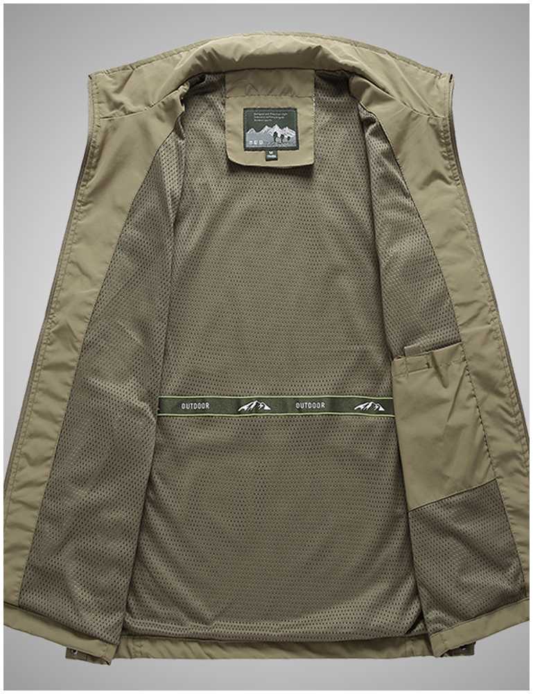 ベスト メンズ アウトドア多機能メッシュベスト