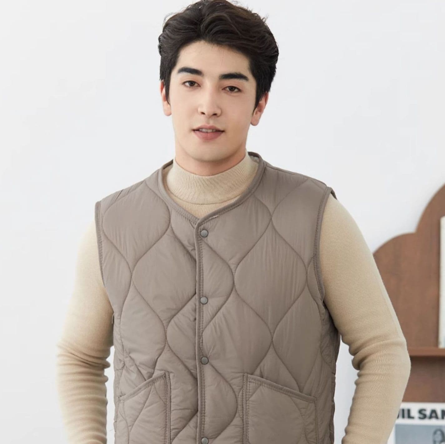 ベスト メンズ 高機能キルティングボアベスト