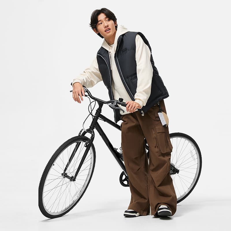 ベスト メンズ ダウン シンプル軽量ダウンベスト