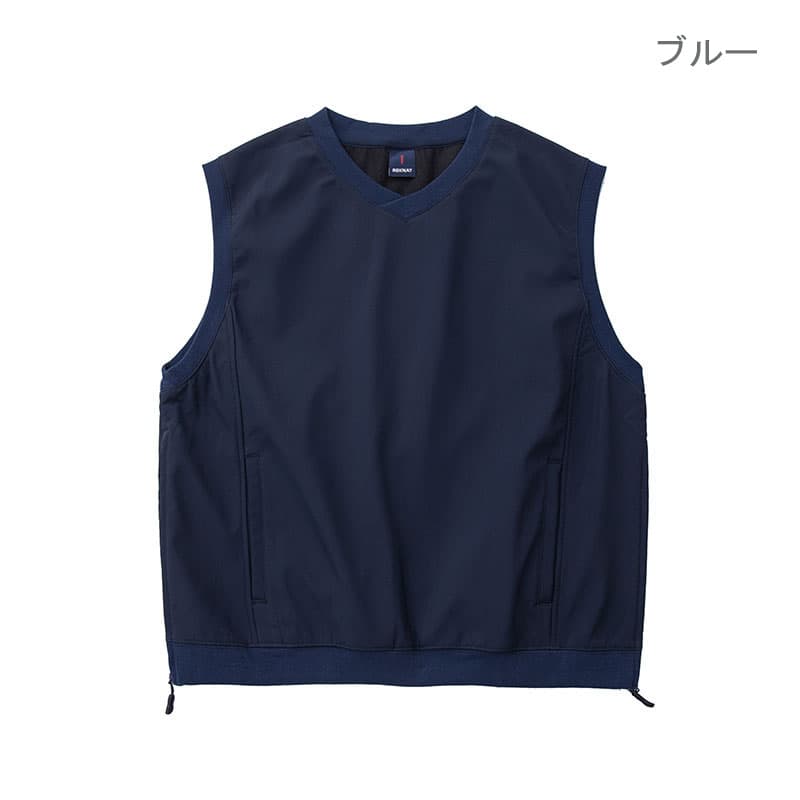 メンズ ベスト 紺色無地Vネックベスト男女兼用ノースリーブ