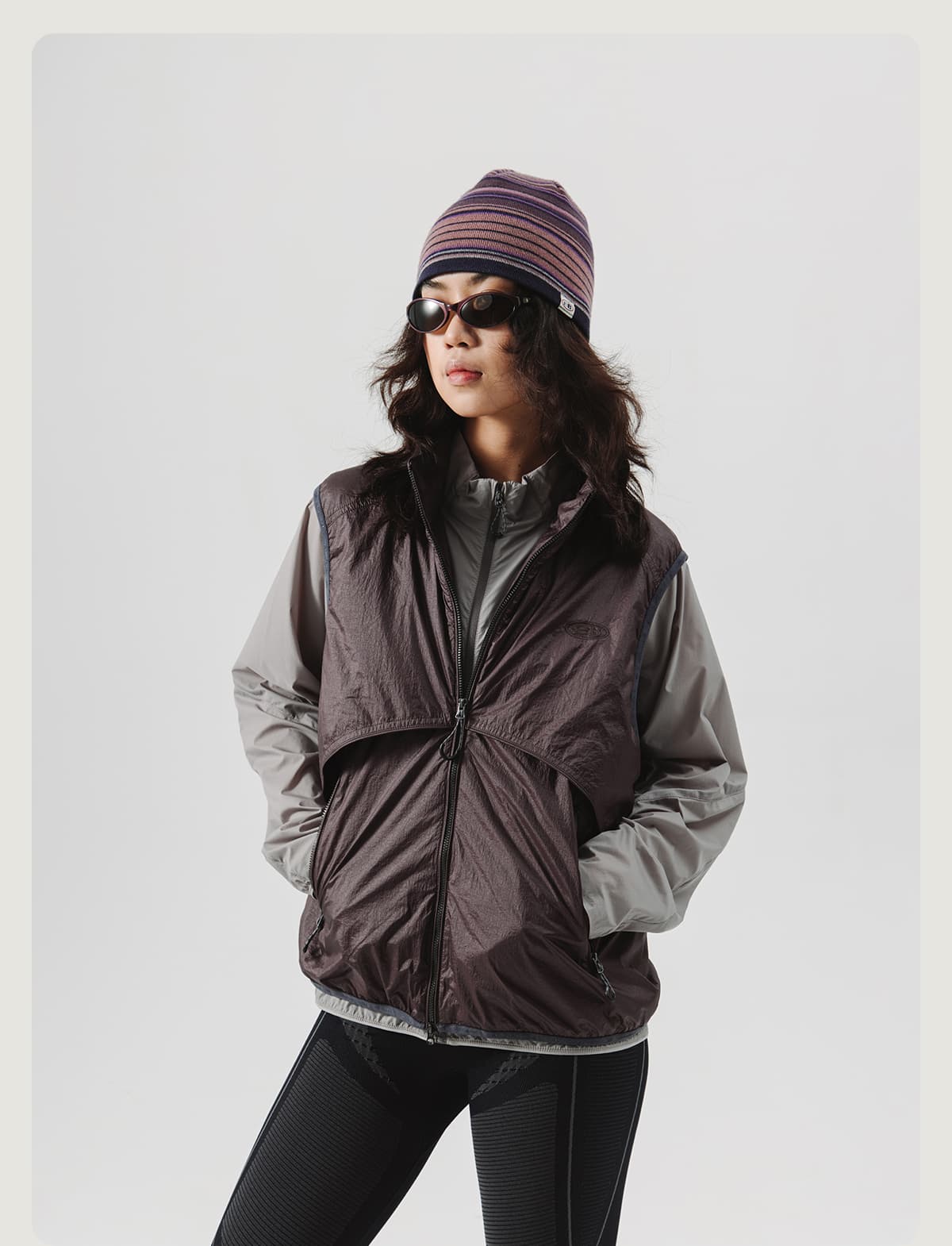 ベスト メンズ ナイロン アーバンデザイン機能性ベスト