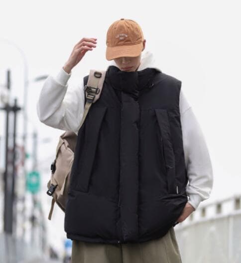ベスト メンズ 秋冬メンズ中綿ダウンベスト防寒トップス