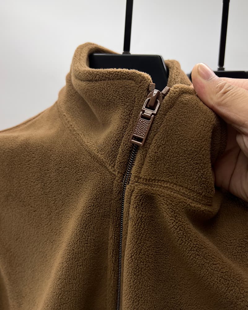 ベスト メンズ スタンドカラー ふわもこベスト