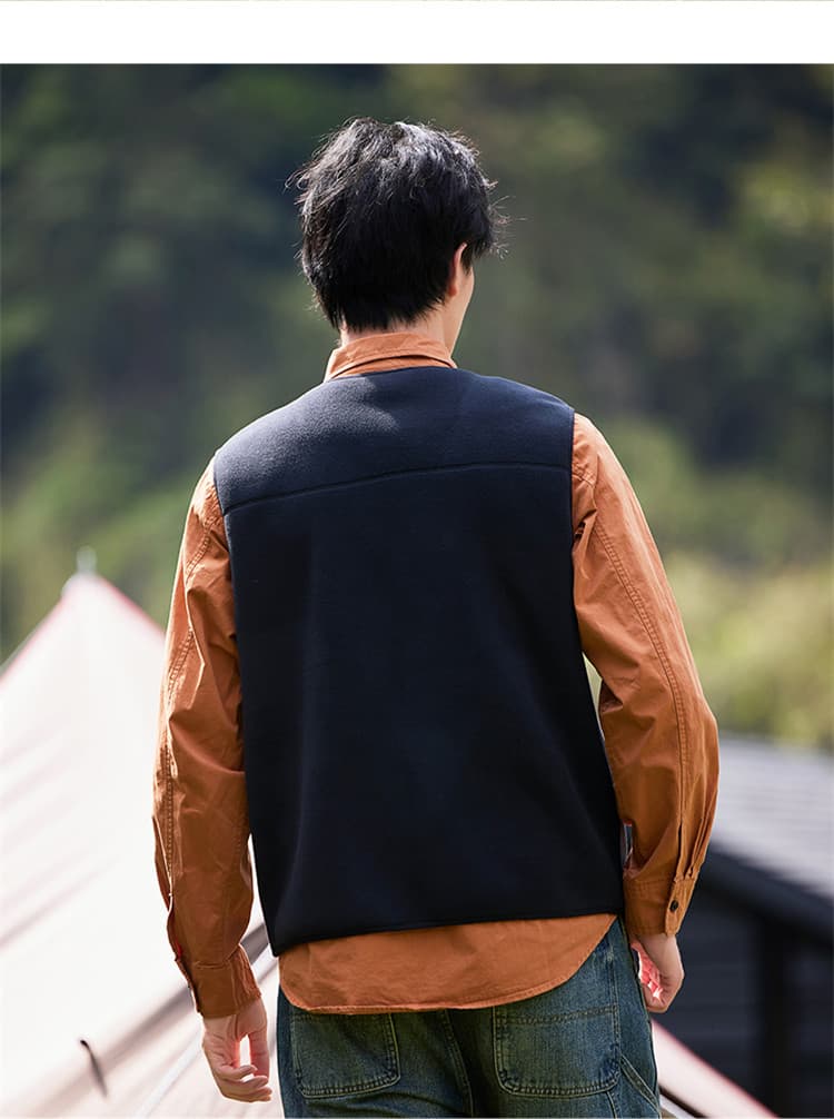 ベスト メンズ フリース アウトドア用多機能フリースベスト