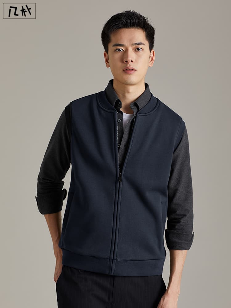 ベスト メンズ フリース スタンドカラー軽量