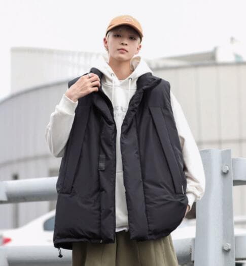 ベスト メンズ 秋冬メンズ中綿ダウンベスト防寒トップス