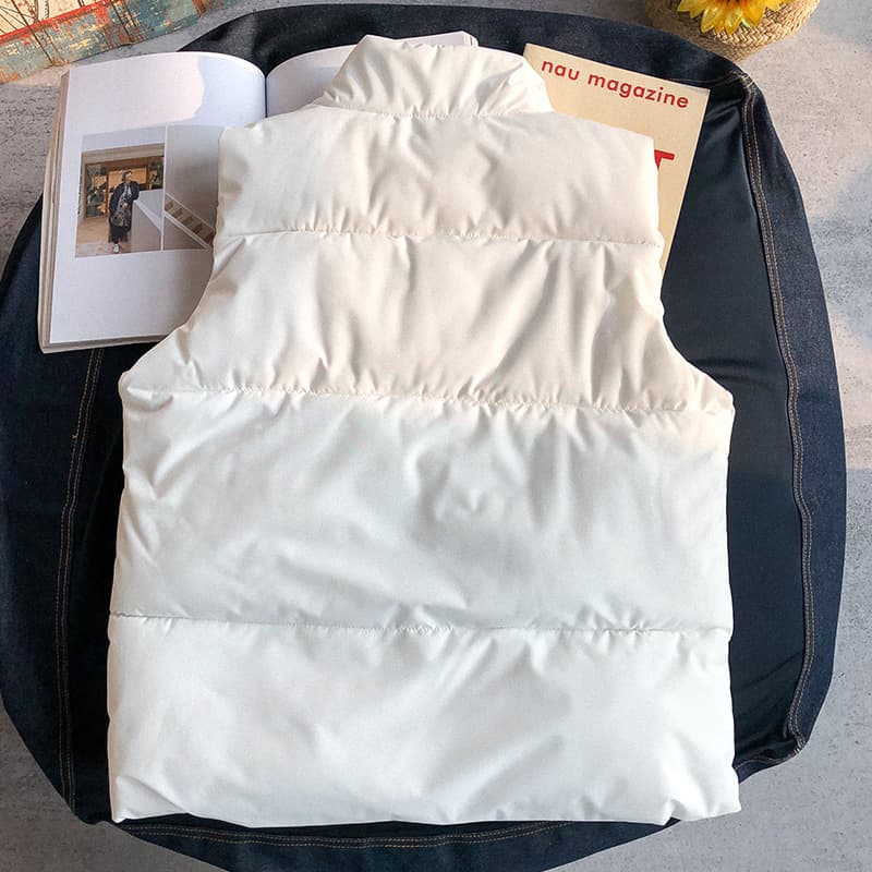 ベスト メンズ スタンドカラー軽量ダウンベスト