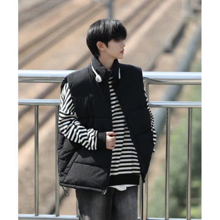 ベスト メンズ ダウン スタンダード厚手ダウンベスト